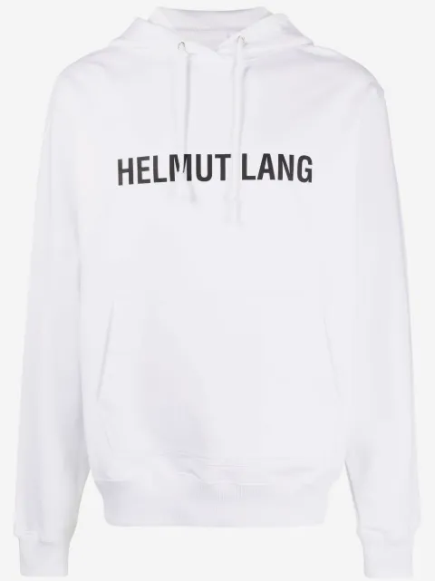 Helmut Lang logo-print drawstring hoodie 