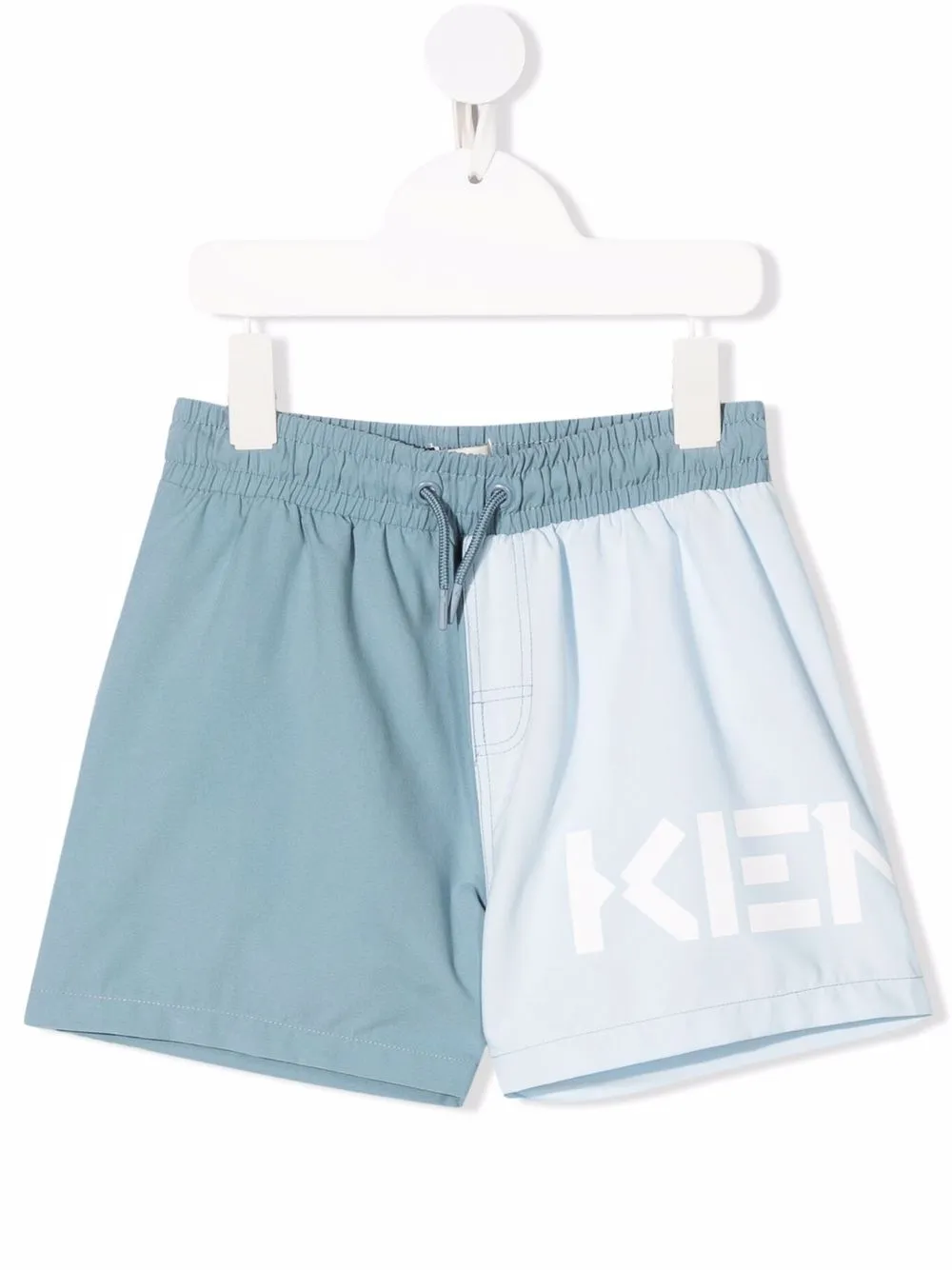 

Kenzo Kids logo-print swim shorts - Blue