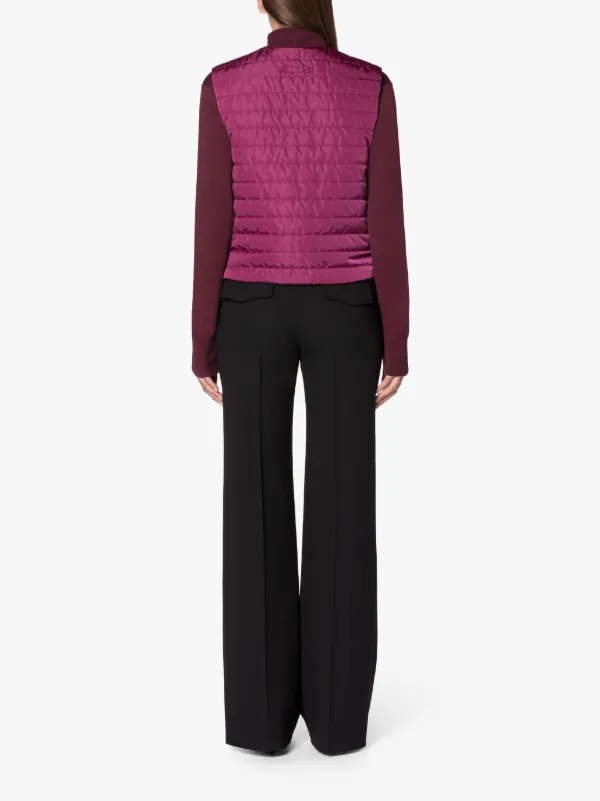 ISABEL Burgundy Nylon Liner Vest