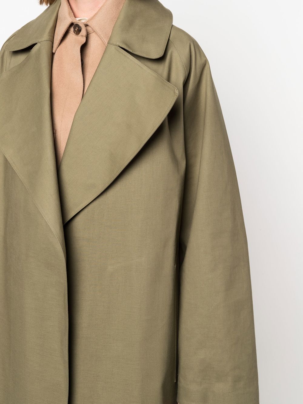 Shop Mackintosh Kintore Trench Coat In Green