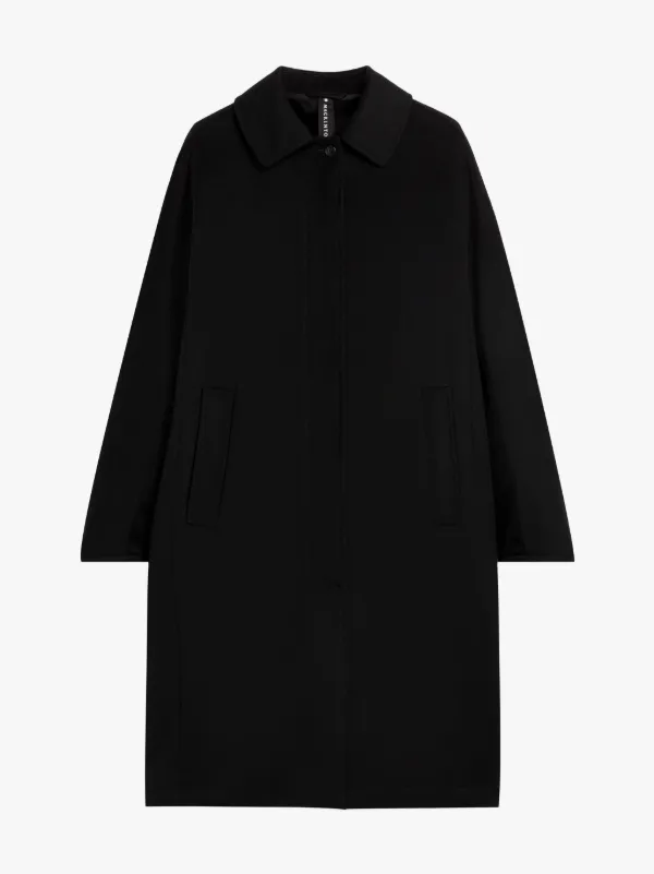 JEAN Black Storm System Wool Coat