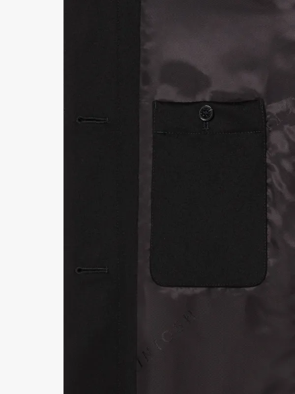 JEAN Black Storm System Wool Coat