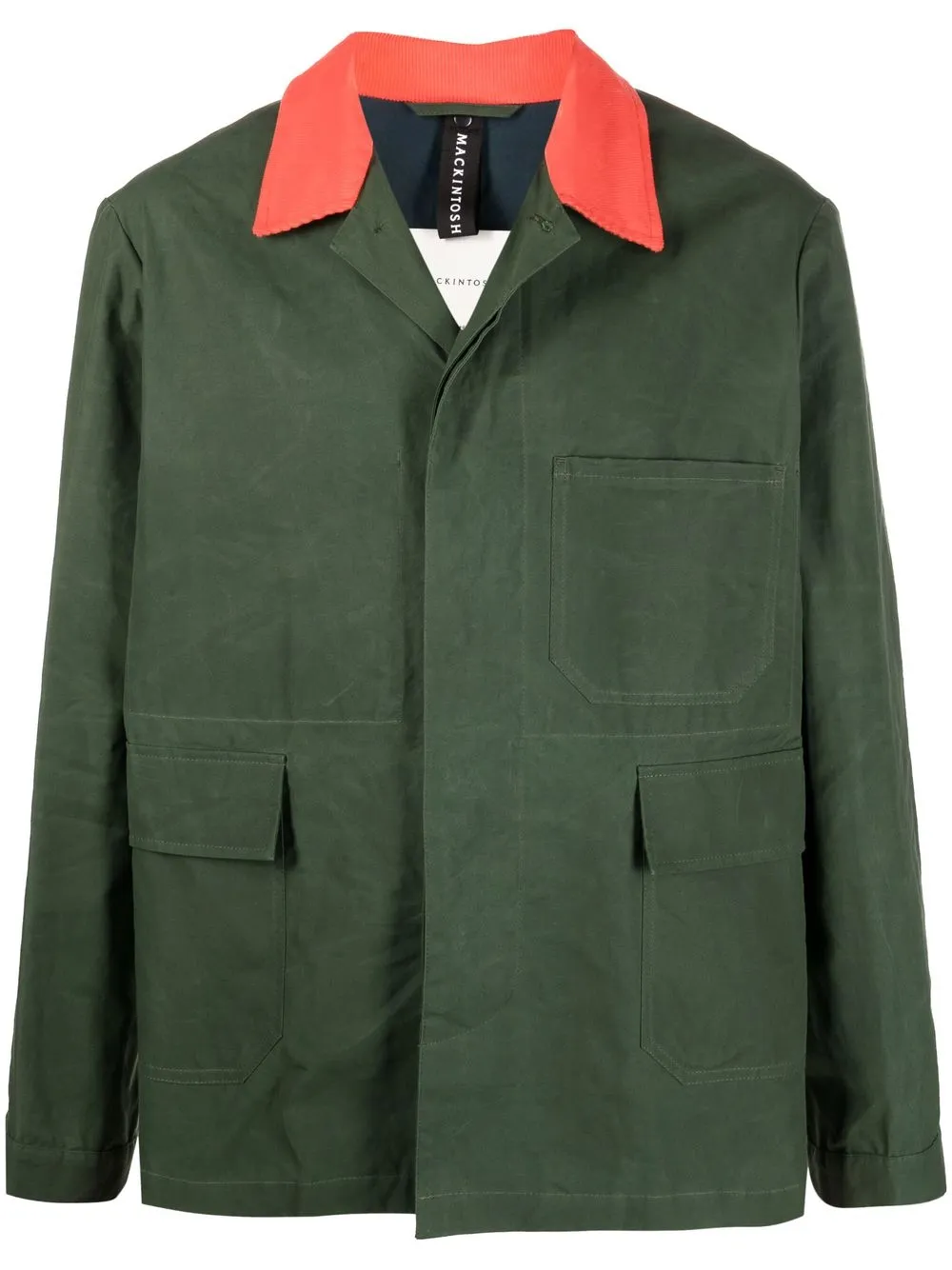 

Mackintosh DRIZZLE waxed cotton jacket - Green