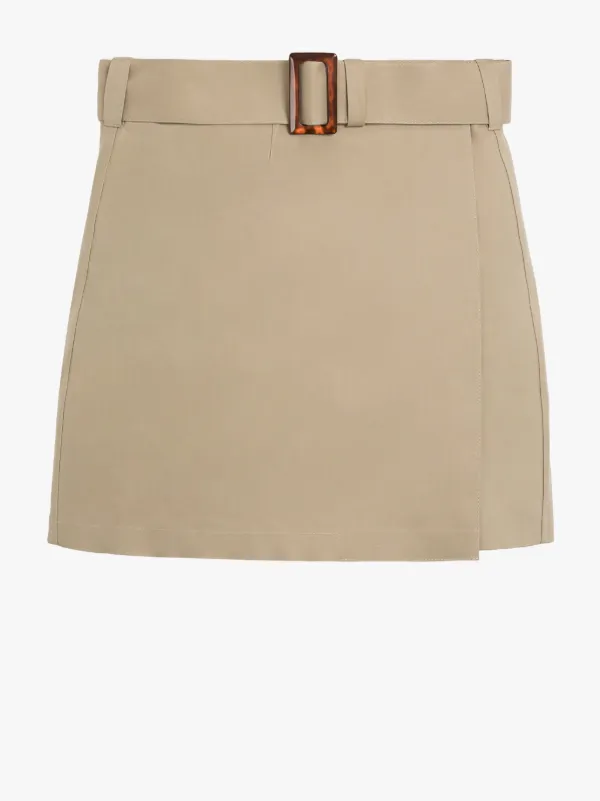 SEEMA Fawn Bonded Cotton Skirt