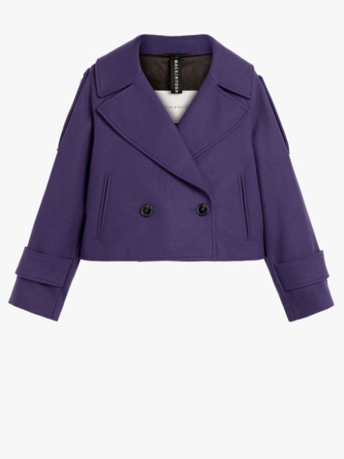 long purple peacoat