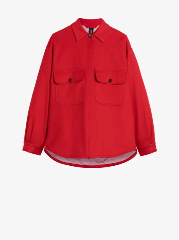 LORRIANE Scarlet Cotton Overshirt Jacket