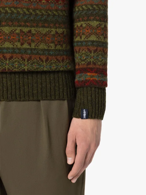 IMPULSE Pineshadow Wool Fair Isle Crewneck Sweater