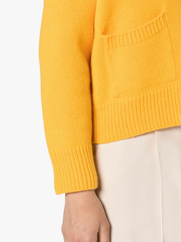 KELLE Yellow Wool Cardigan