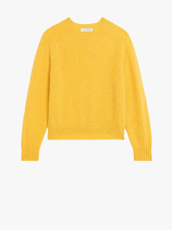KENNEDI Yellow Wool Crewneck Sweater