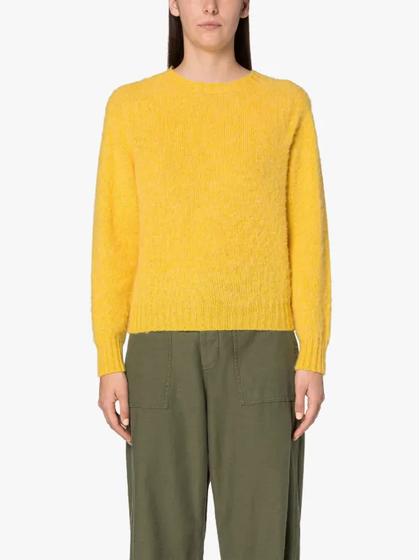 KENNEDI Yellow Wool Crewneck Sweater