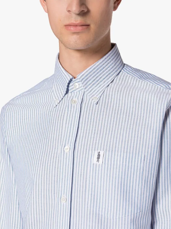 BLOOMSBURY Navy & White Cotton Shirt