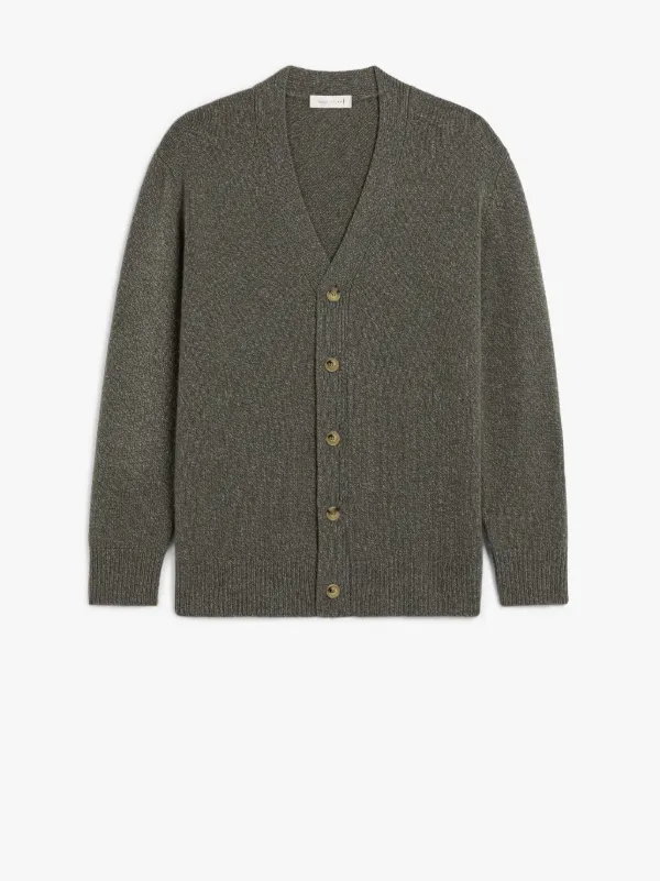 STOCKHOLM Forest Green Merino Wool & Cashmere Cardigan