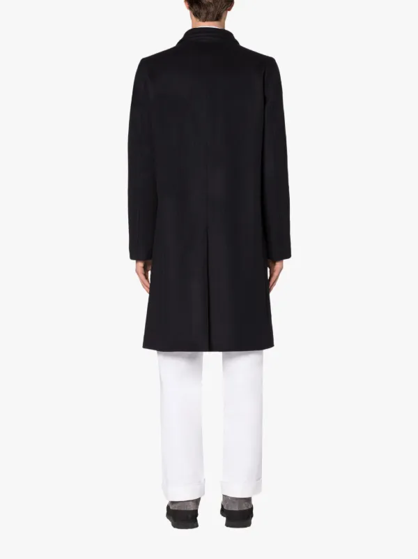 NEW STANLEY Navy Wool & Cashmere Coat