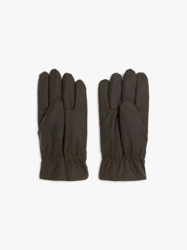 Olive Waxed Cotton Gloves