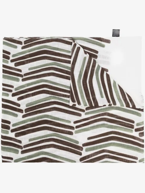 Barba geometric-print scarf