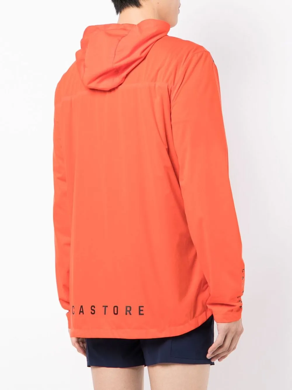 Shop Castore Logo-print Hooded Jacket In Rot