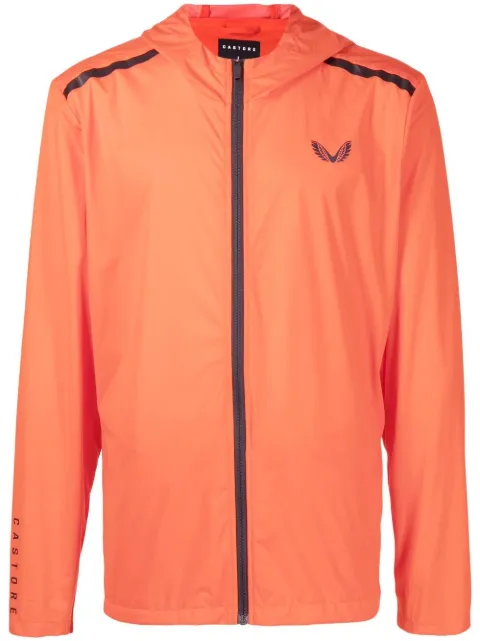 Castore logo-print hooded jacket