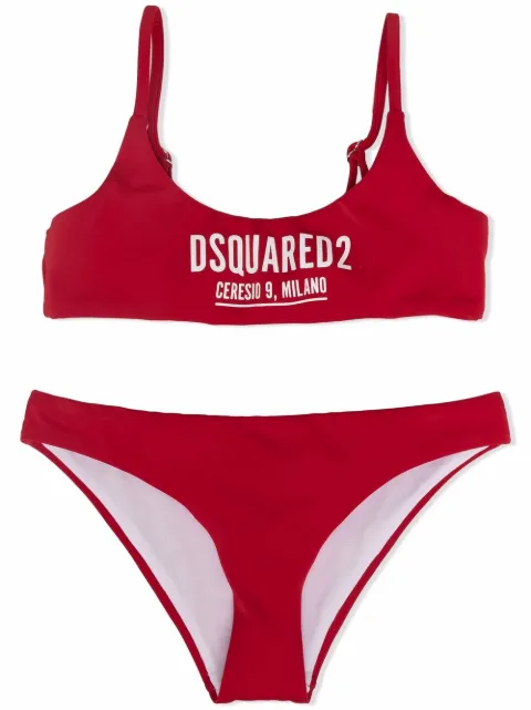 Dsquared2 Kids طقم بكيني بطبعة شعار الماركة