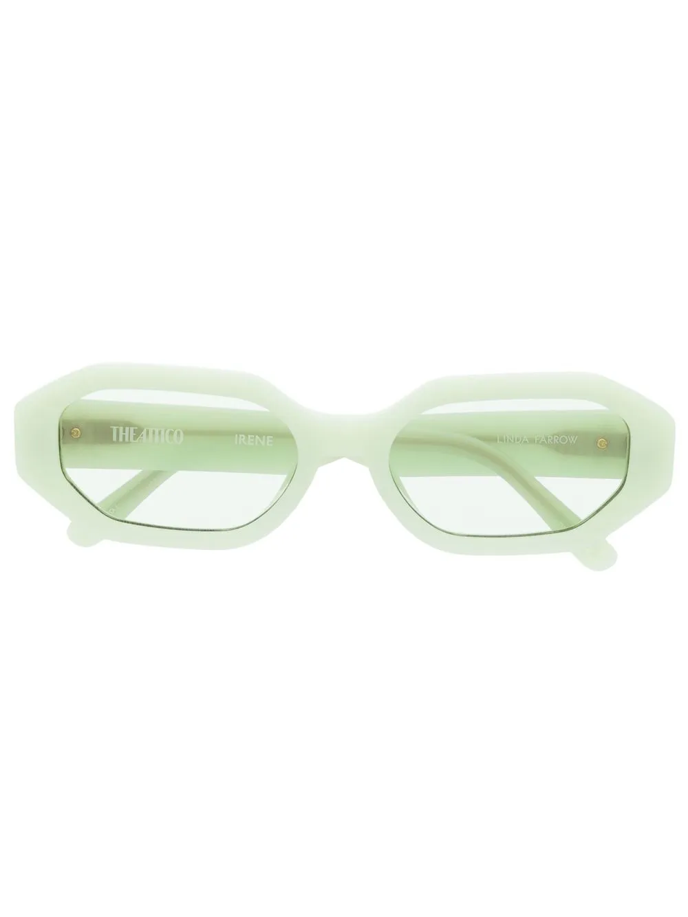

The Attico logo square glasses - Green