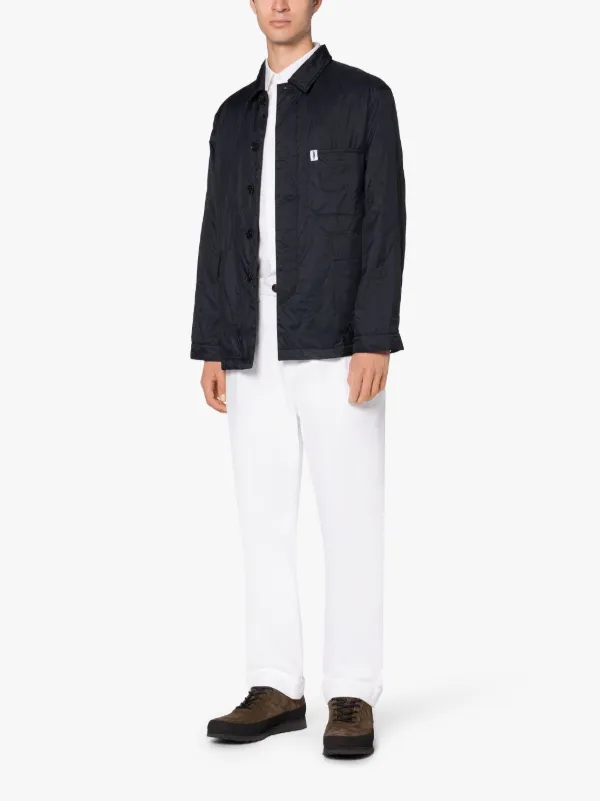 CHORE Navy Nylon Quilted Jacket
