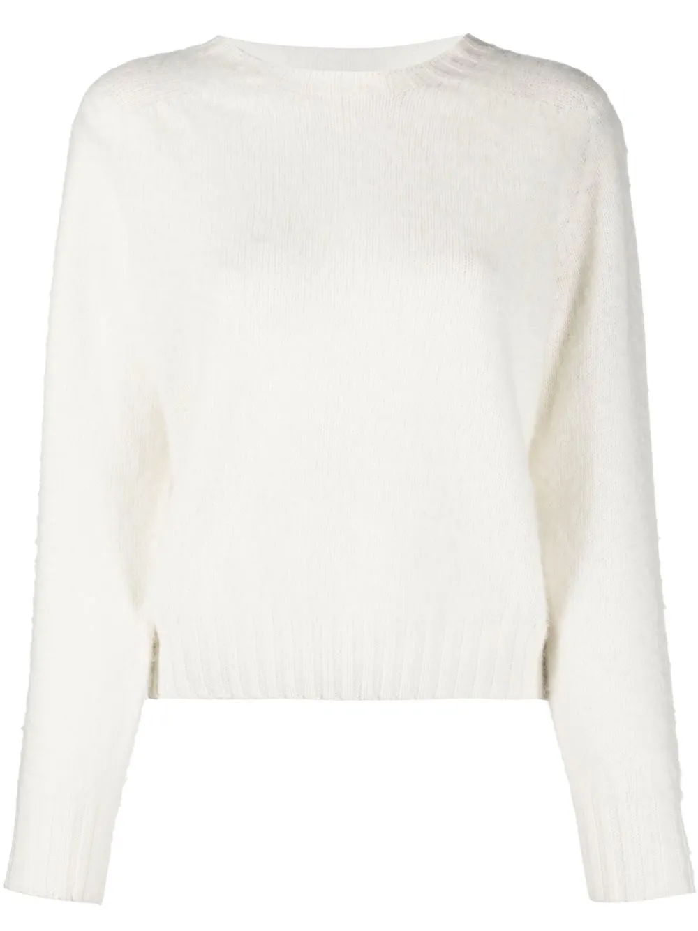 Mackintosh Kennedi Wool Crew-neck Jumper In White