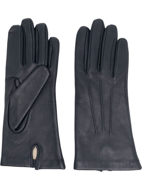 Mackintosh stitch-detail lined gloves
