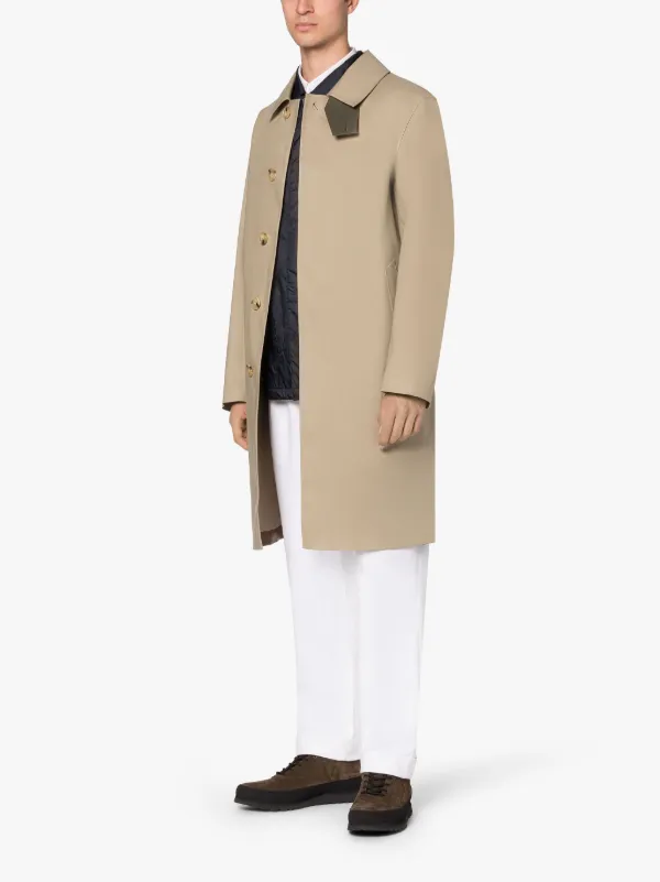 TARTAN OXFORD Fawn Bonded Cotton 3/4 Coat