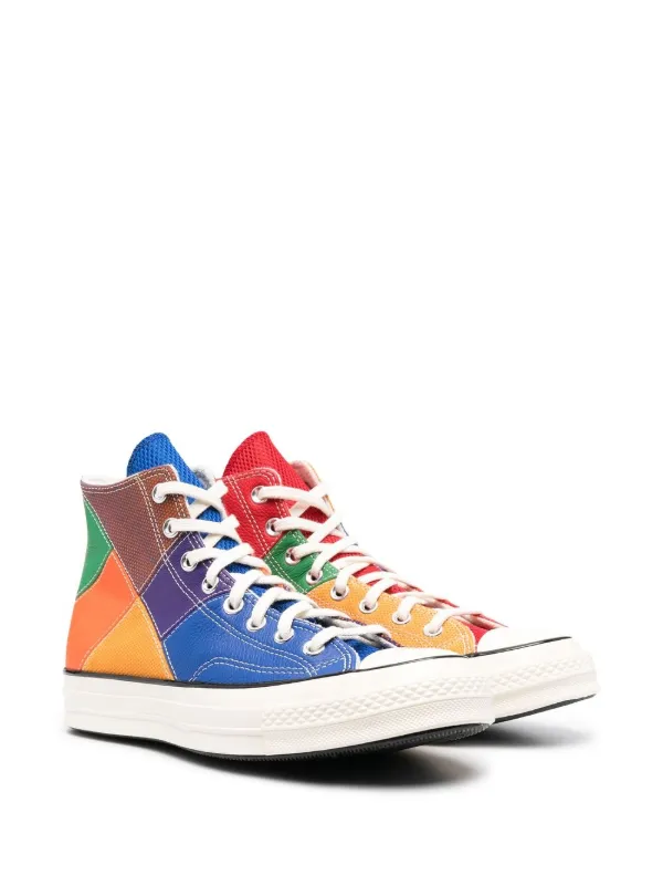 leather patchwork chuck 70 high top