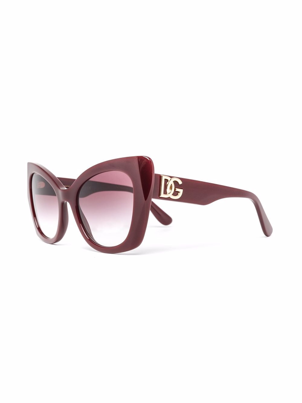 Dolce & Gabbana Eyewear Zonnebril met cat-eye montuur - Rood