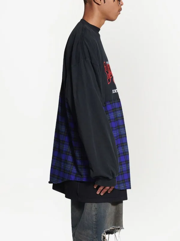 Balenciaga バレンシアガ B Authentic パッチ ロングTシャツ - FARFETCH