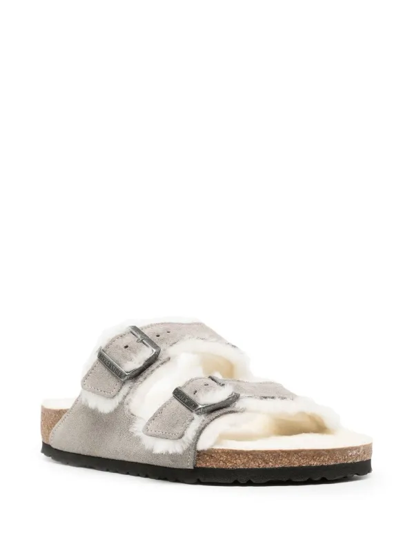 Birkenstock Arizona slip-on Sandals | Grey | FARFETCH PL