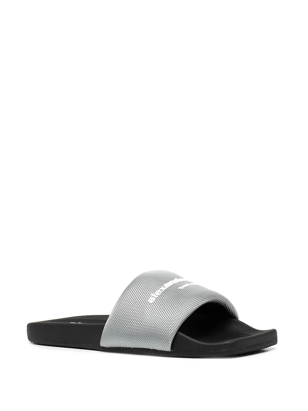 Alexander Wang Sandalen met logoprint - Grijs