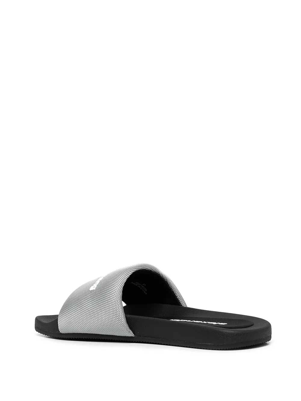 Alexander Wang Sandalen met logoprint Grijs