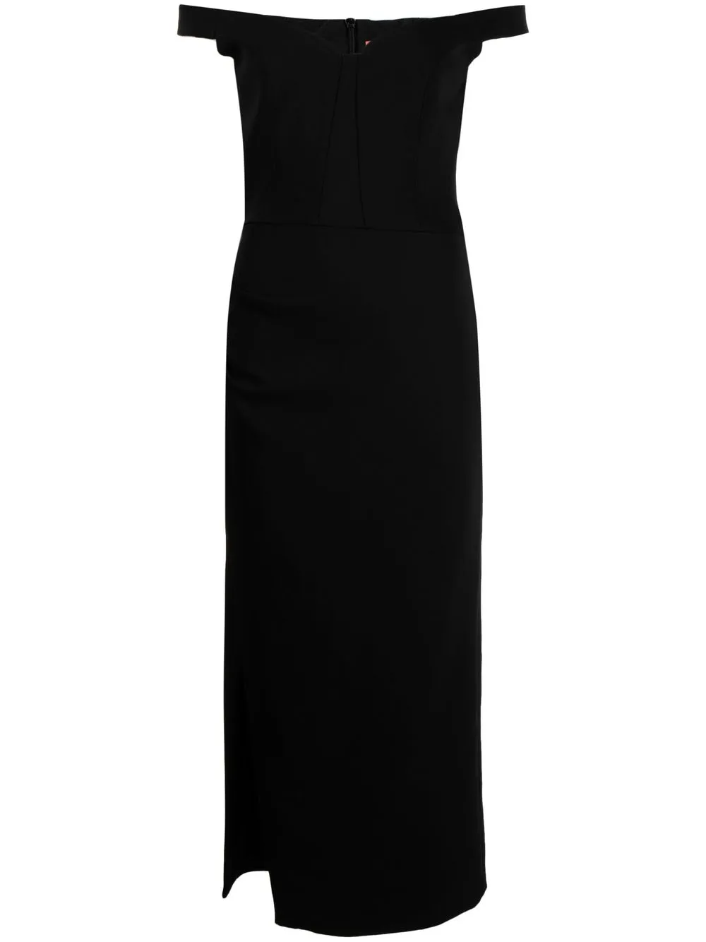 

MANNING CARTELL vestido midi con hombros descubiertos - Negro