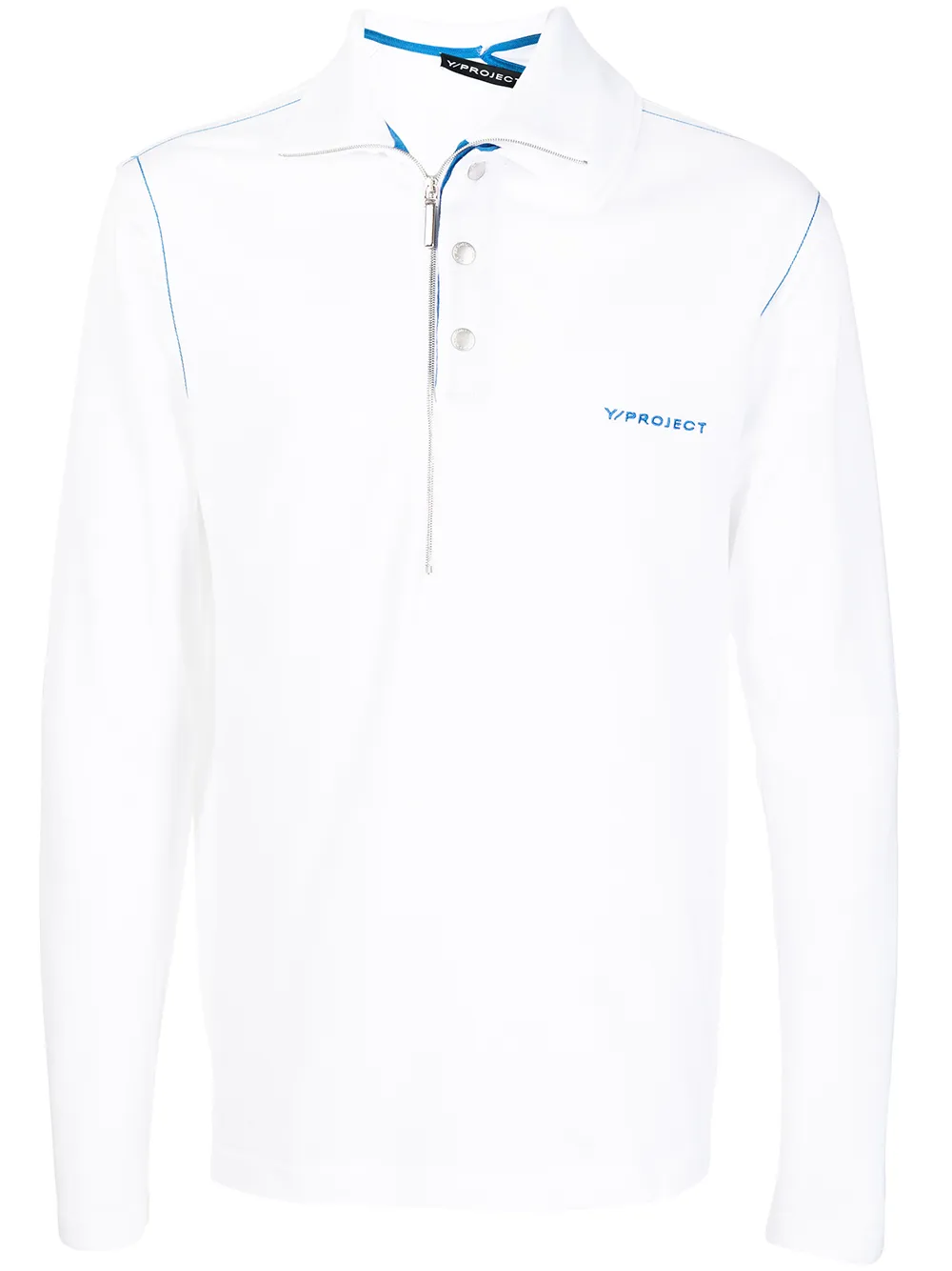 

Y/Project logo-print polo shirt - White
