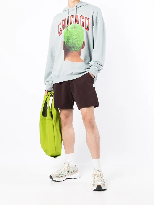 Ih Nom Uh Nit Chicago Printed Hoodie | Blue | FARFETCH
