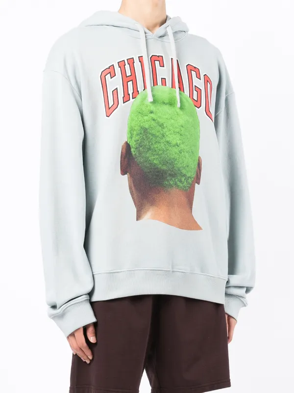 Ih Nom Uh Nit Chicago Printed Hoodie | Blue | FARFETCH Ih Nom Uh Nit Chicago Printed Hoodie | Blue | FARFETCH