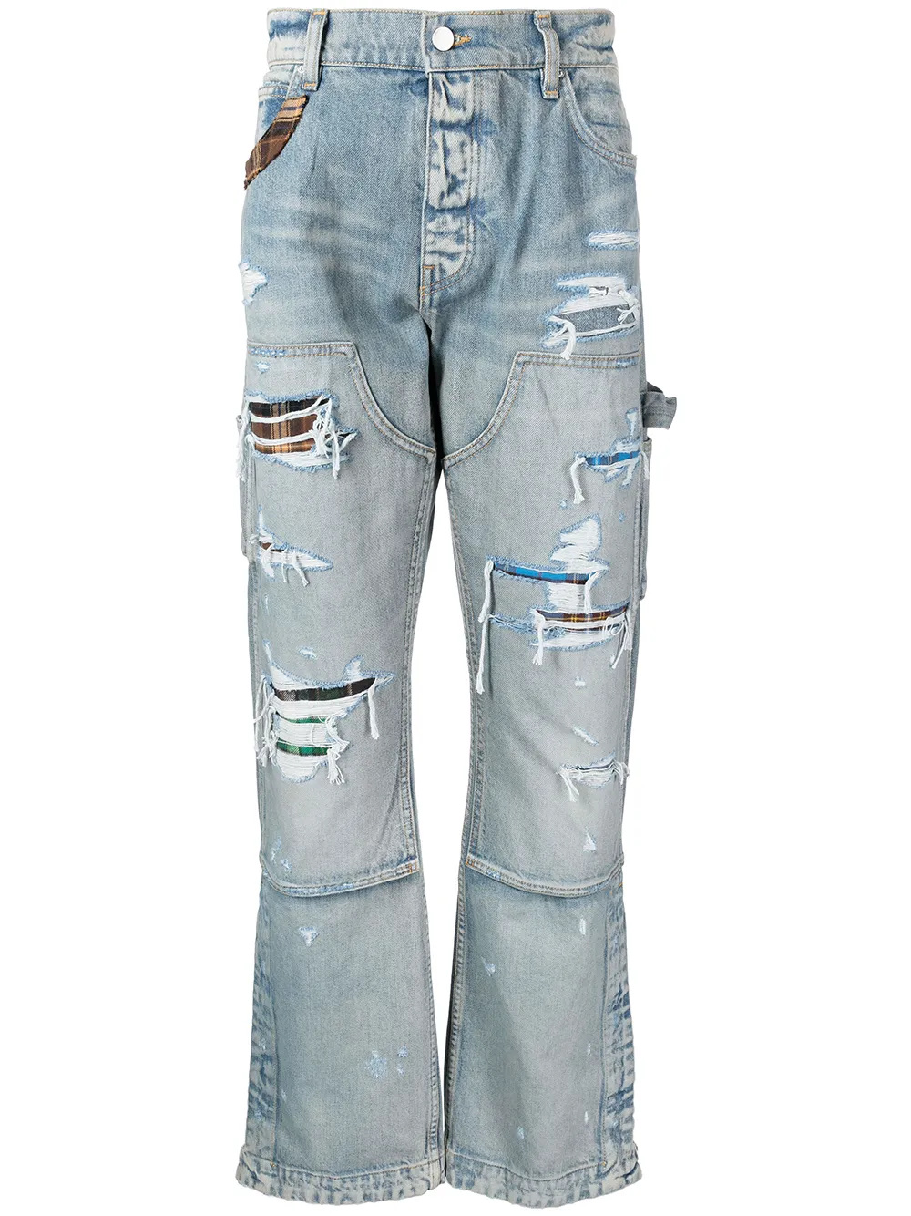 

AMIRI ripped-detail jeans - Blue