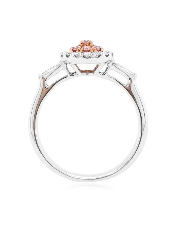 HYT Jewelry 18kt White Gold Argyle Pink Diamond Engagement Ring - Silver