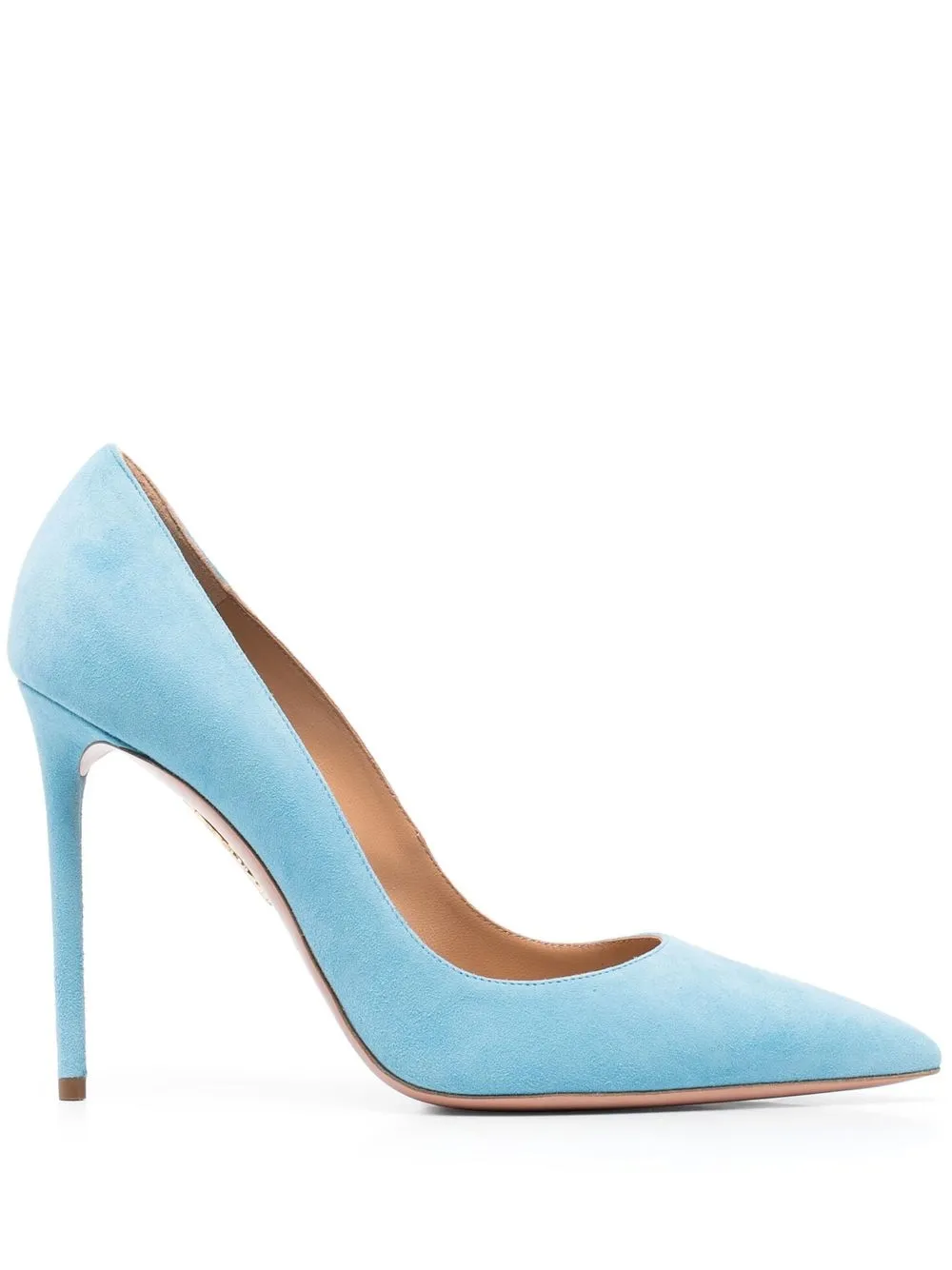 

Aquazzura pointed suede pumps - Blue