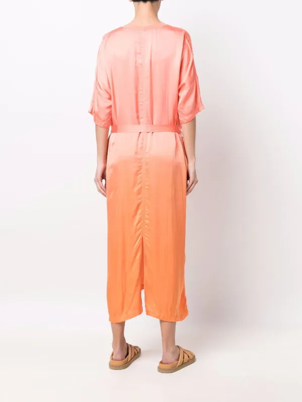 Orange midi hotsell dress zara