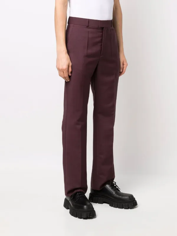 【関税込み】VALENTINO GARAVANI TAILORED TROUSERS Valentino Garavani straight-leg Tailored Trousers | Purple