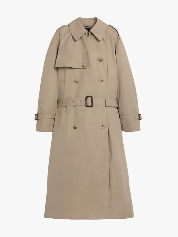 trench coat sand