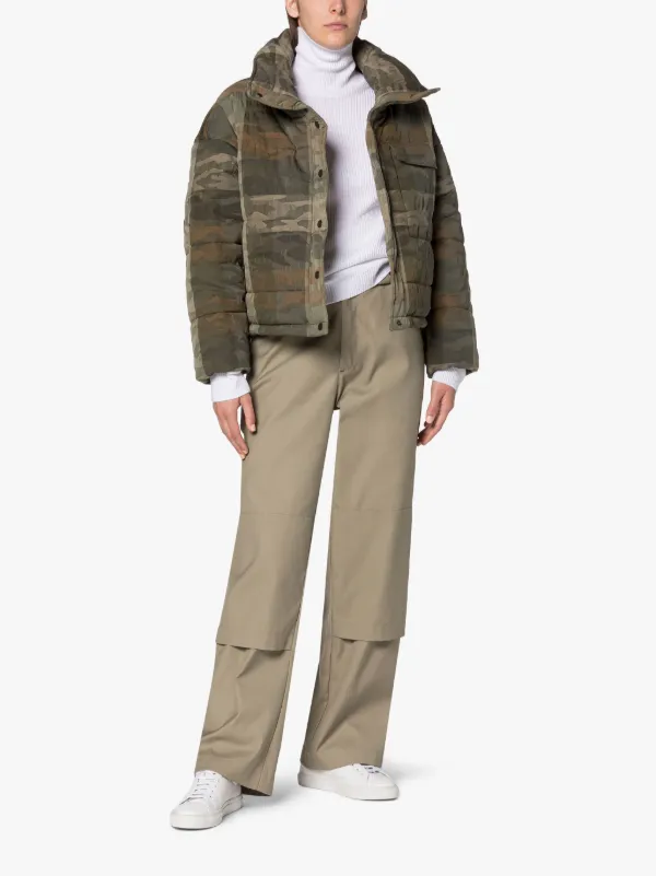 CHRISSIE Military Camo Nylon Jacket