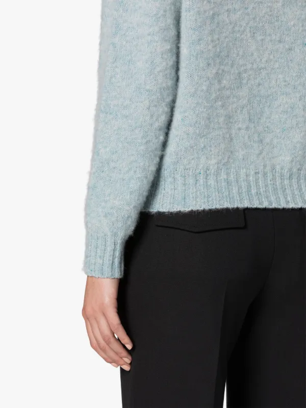 KENNEDI Powder Blue Wool Crewneck Sweater
