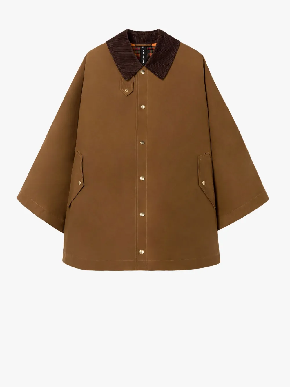 CORA Brown Waxed Cotton Field Coat Mackintosh