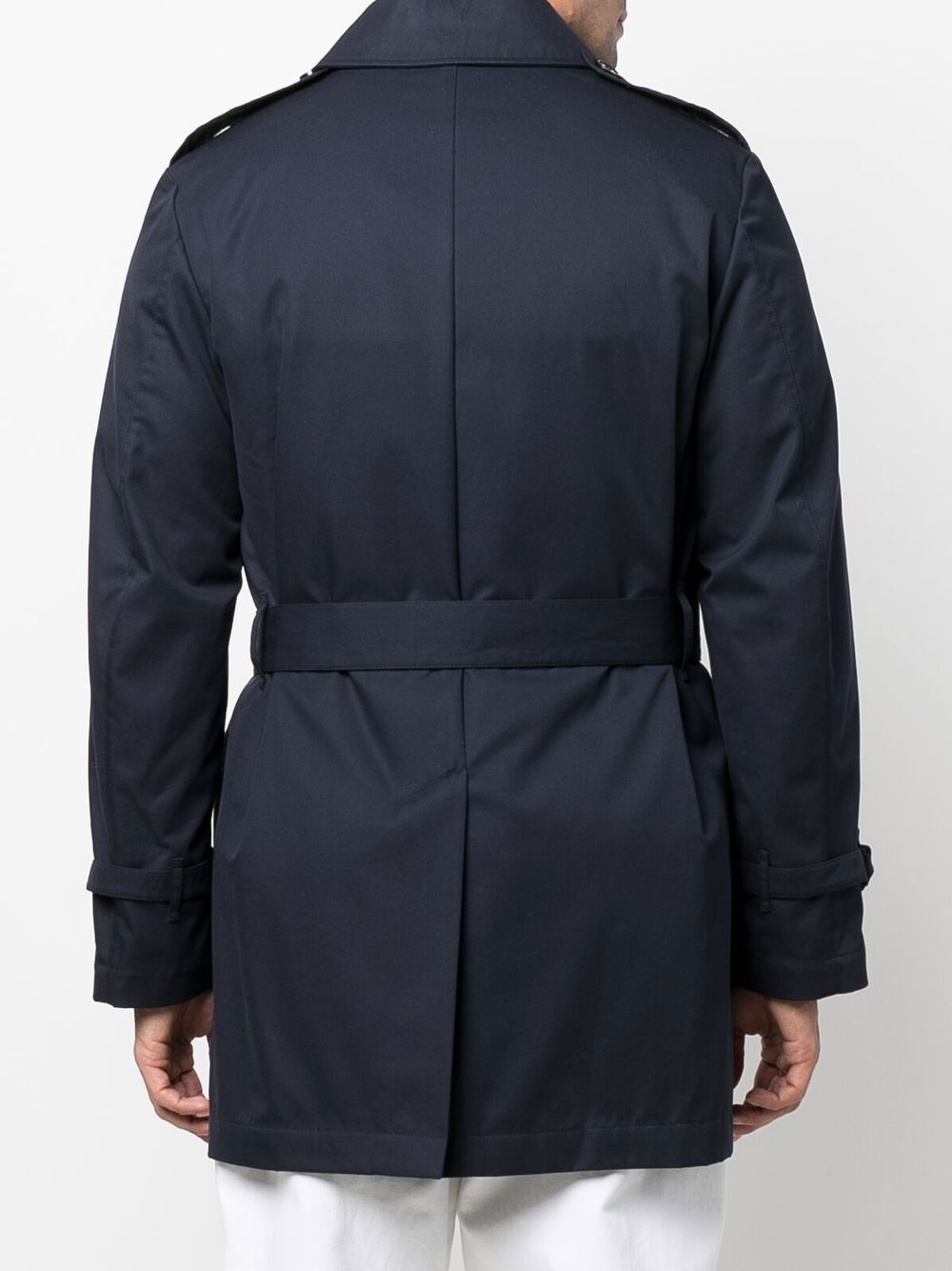 Mackintosh ST JOHN Gabardine Short Trench Coat - Farfetch