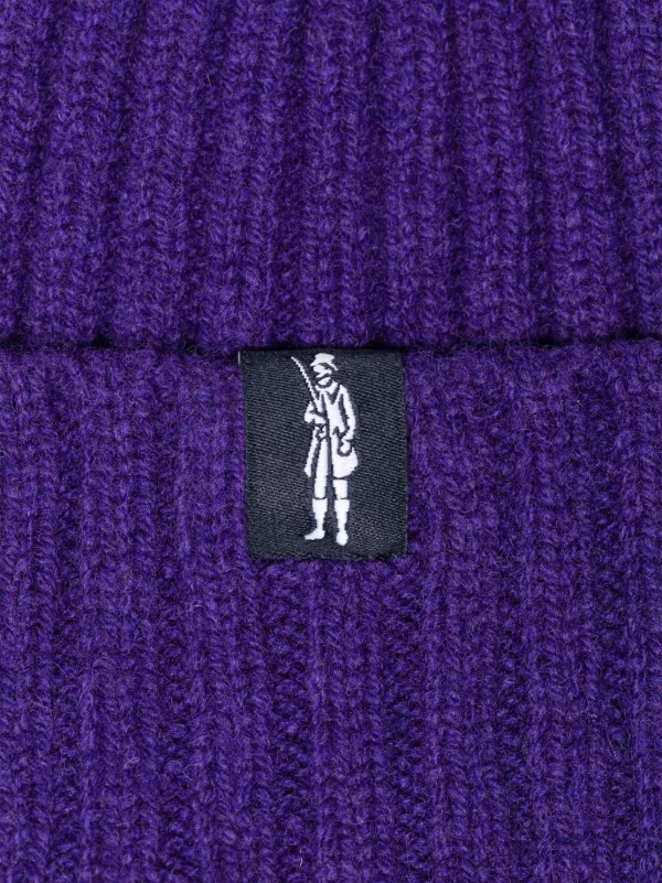 BILLIE Purple Wool Benie Hat