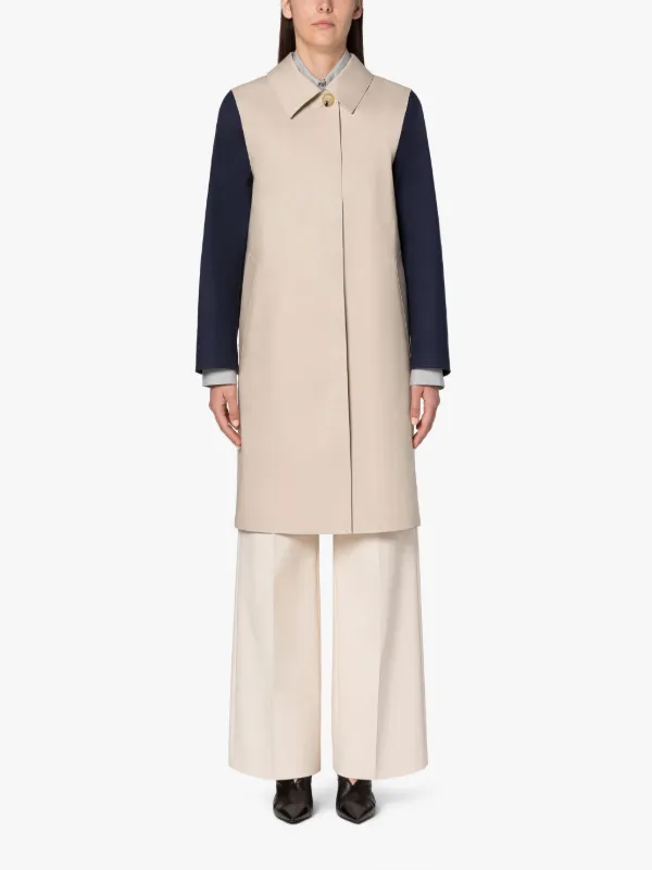 BANTON Putty Bonded Cotton Colour Block Coat