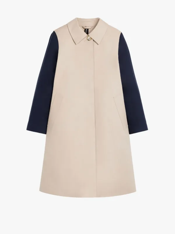 BANTON Putty Bonded Cotton Colour Block Coat